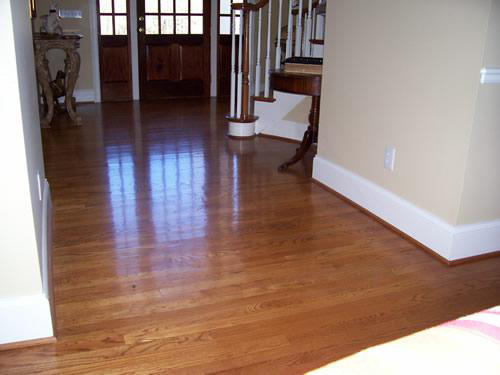 hardwood floor foyer